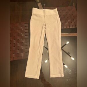 Cream velour leggings